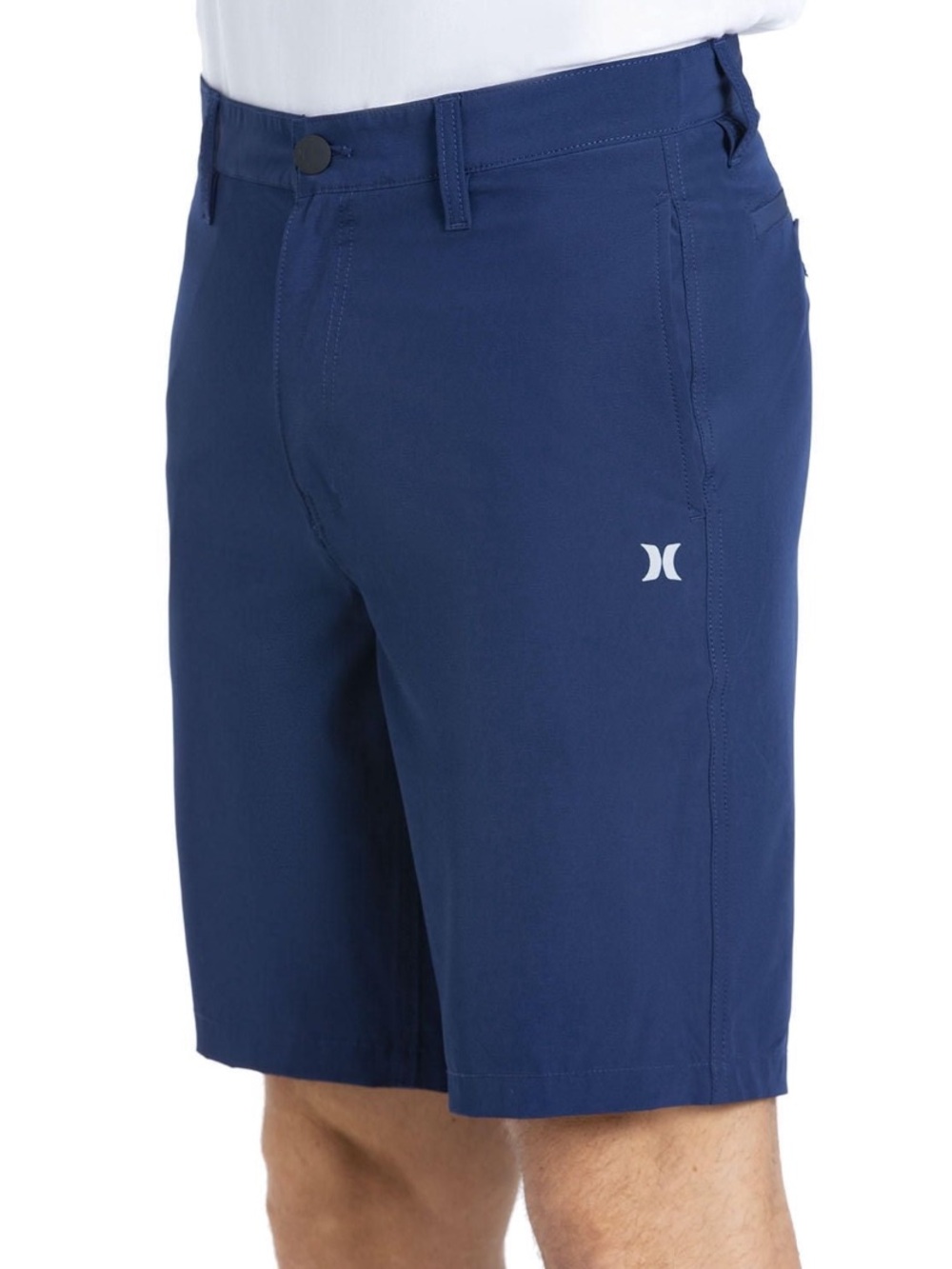Hurley Navy Blue Flat-Front Men's quick dry swim trunks